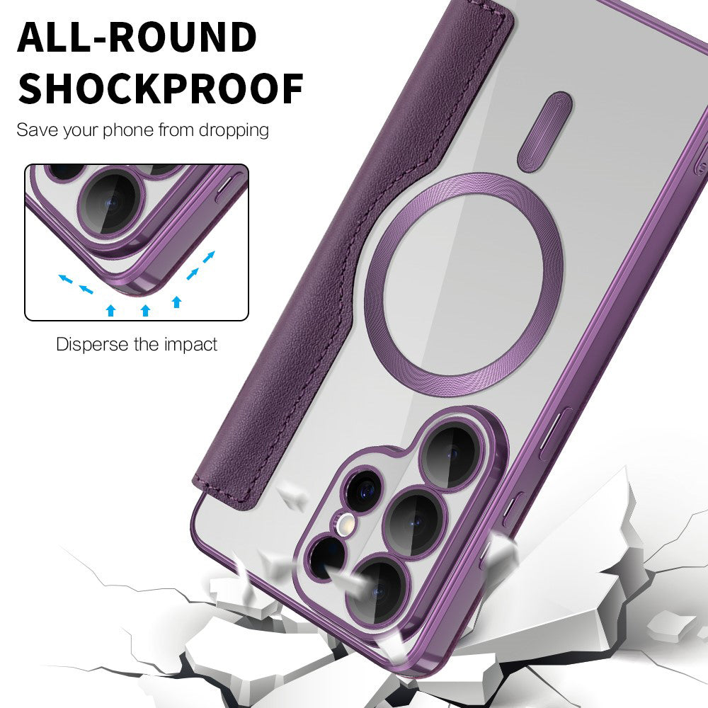 Husa de protectie Techsuit SmartMag Book compatibil cu Samsung Galaxy S26 Ultra, Mov