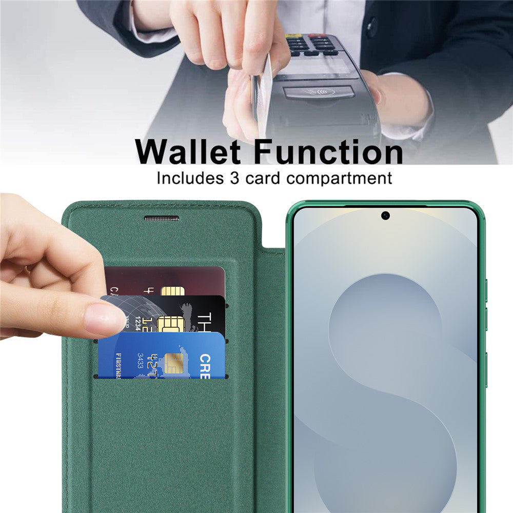 Husa de protectie Techsuit SmartMag Book compatibil cu Samsung Galaxy S26 Ultra, Verde