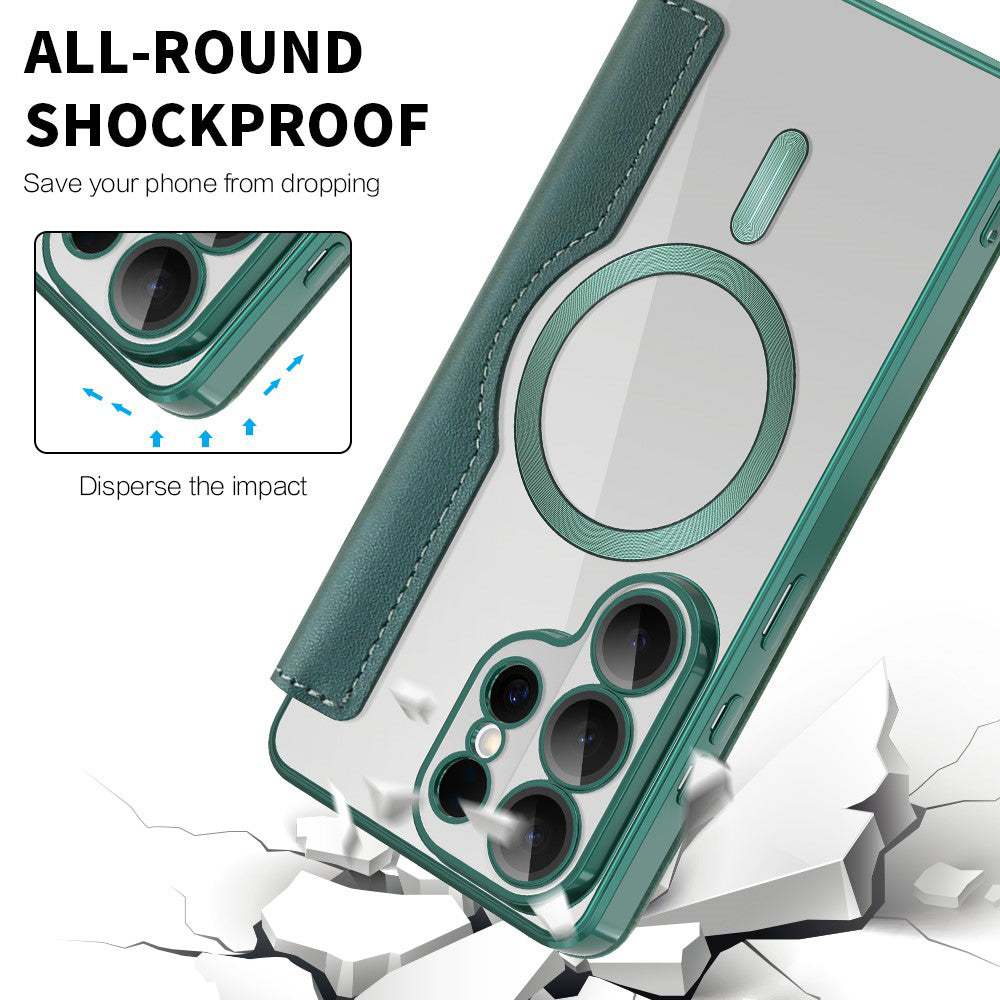 Husa de protectie Techsuit SmartMag Book compatibil cu Samsung Galaxy S26 Ultra, Verde
