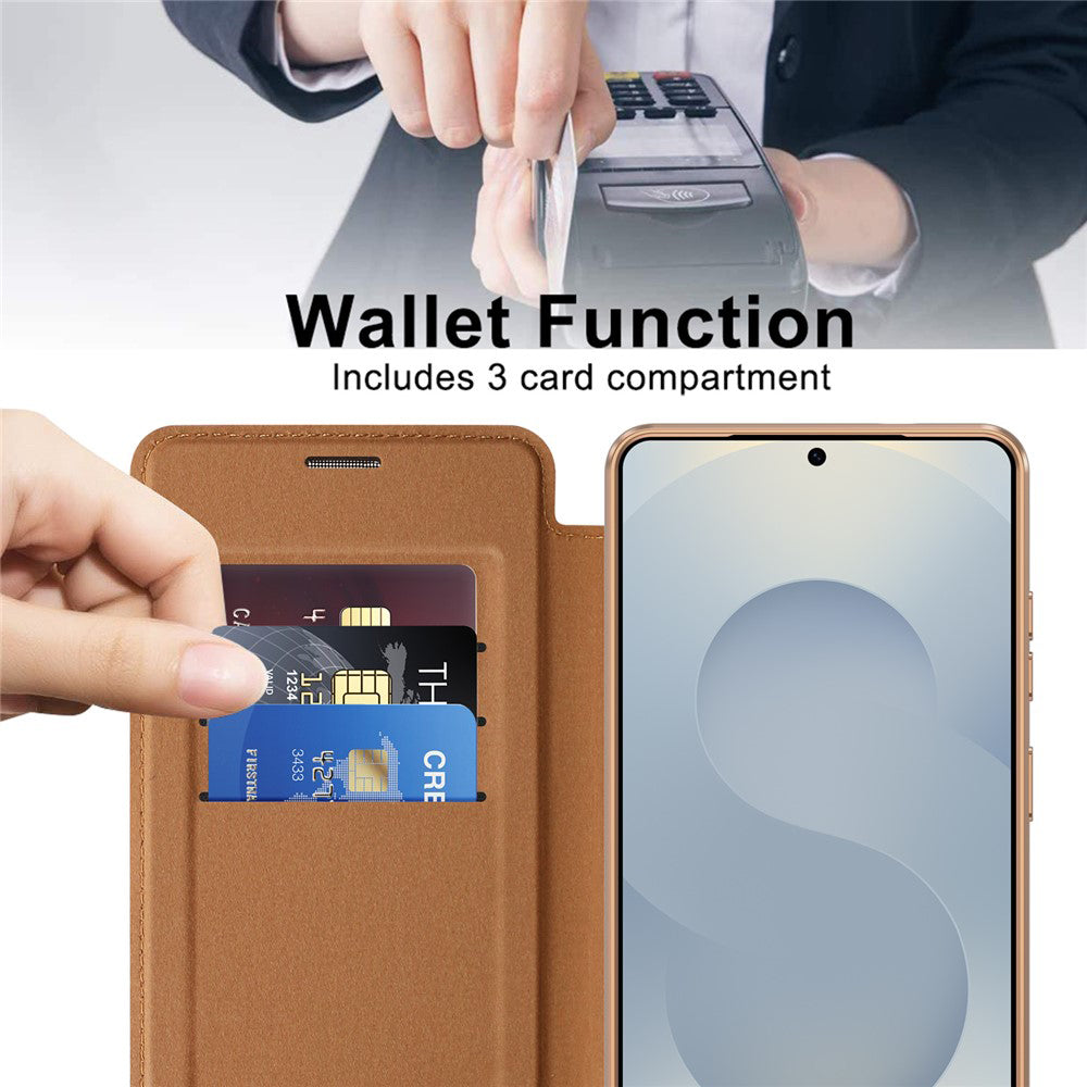 Husa de protectie Techsuit SmartMag Book compatibil cu Samsung Galaxy S26 Ultra, Maro