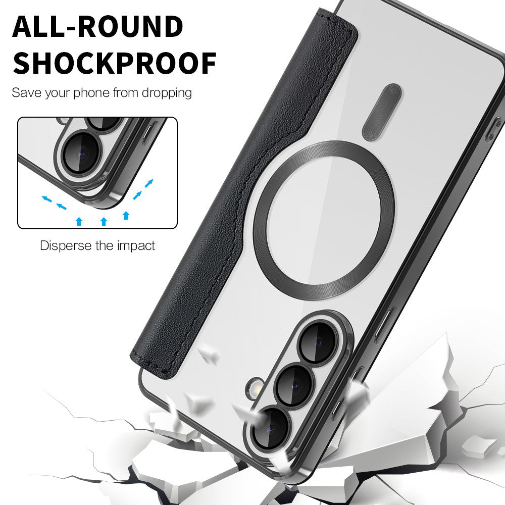 Husa de protectie Techsuit SmartMag Book compatibil cu Samsung Galaxy S26 Plus, Negru