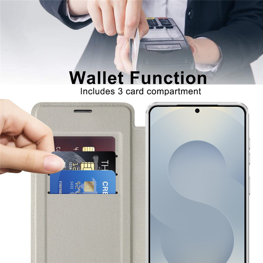 Husa de protectie Techsuit SmartMag Book compatibil cu Samsung Galaxy S26, Gri