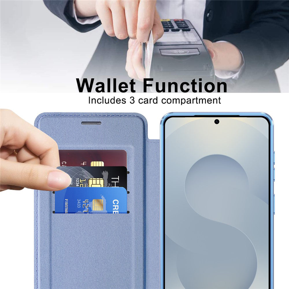 Husa de protectie Techsuit SmartMag Book compatibil cu Samsung Galaxy S26, Albastru Deschis