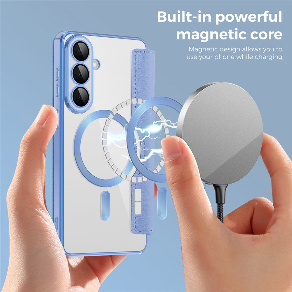 Husa de protectie Techsuit SmartMag Book compatibil cu Samsung Galaxy S26, Albastru Deschis