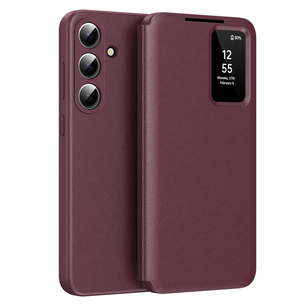 Husa de protectie Techsuit SmartView Series compatibil cu Samsung Galaxy S26 Plus, Rosu