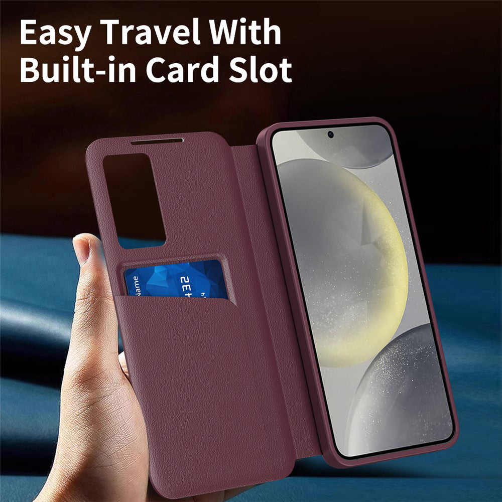 Husa de protectie Techsuit SmartView Series compatibil cu Samsung Galaxy S26 Plus, Rosu