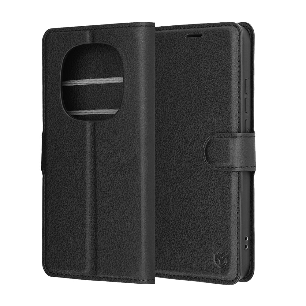 Husa de protectie Techsuit Leather Folio compatibil cu Xiaomi Redmi Note 15 Pro 5G, Negru