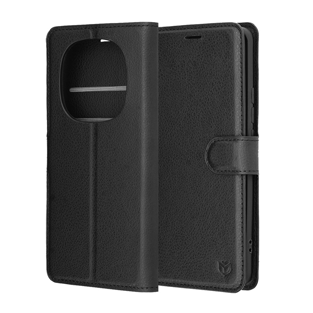 Husa de protectie Techsuit Leather Folio compatibil cu Xiaomi Redmi Note 15 5G / Note 15 4G / Poco M8 5G, Negru