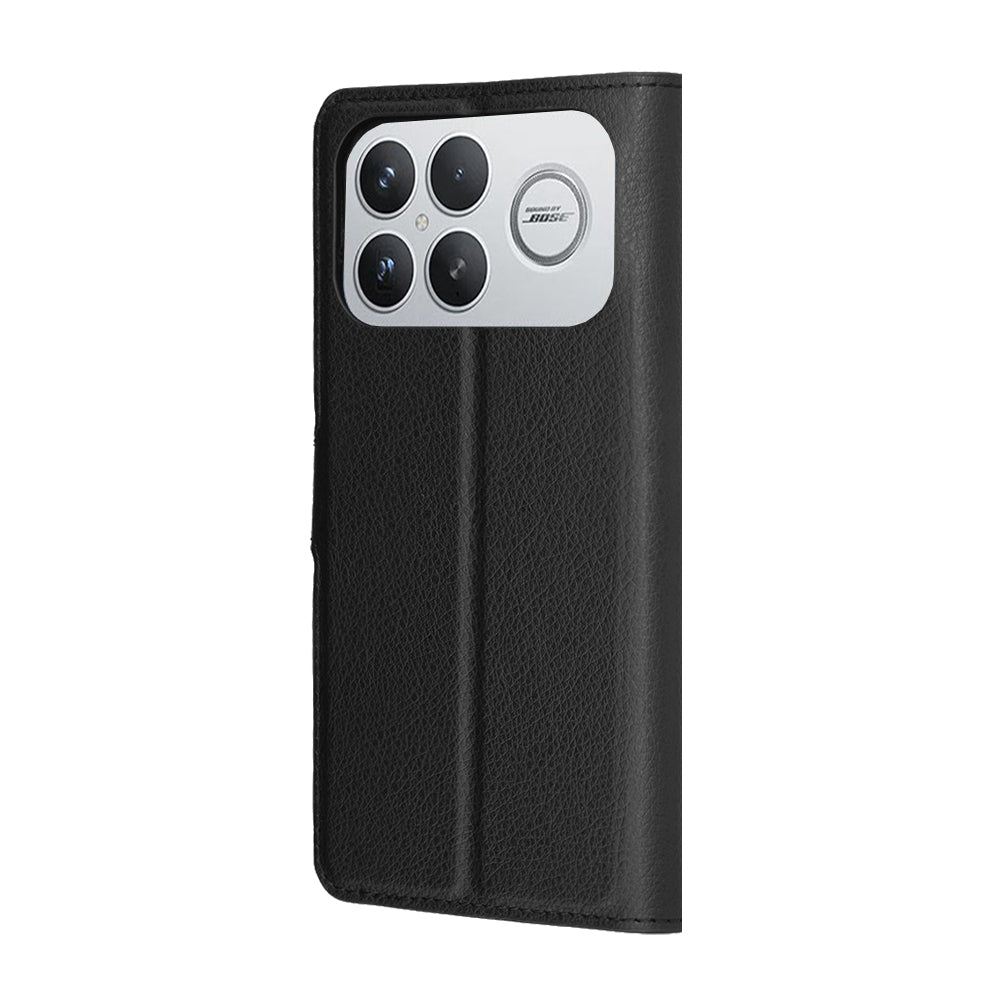 Husa de protectie Techsuit Leather Folio compatibil cu Xiaomi Poco F8 Ultra, Negru