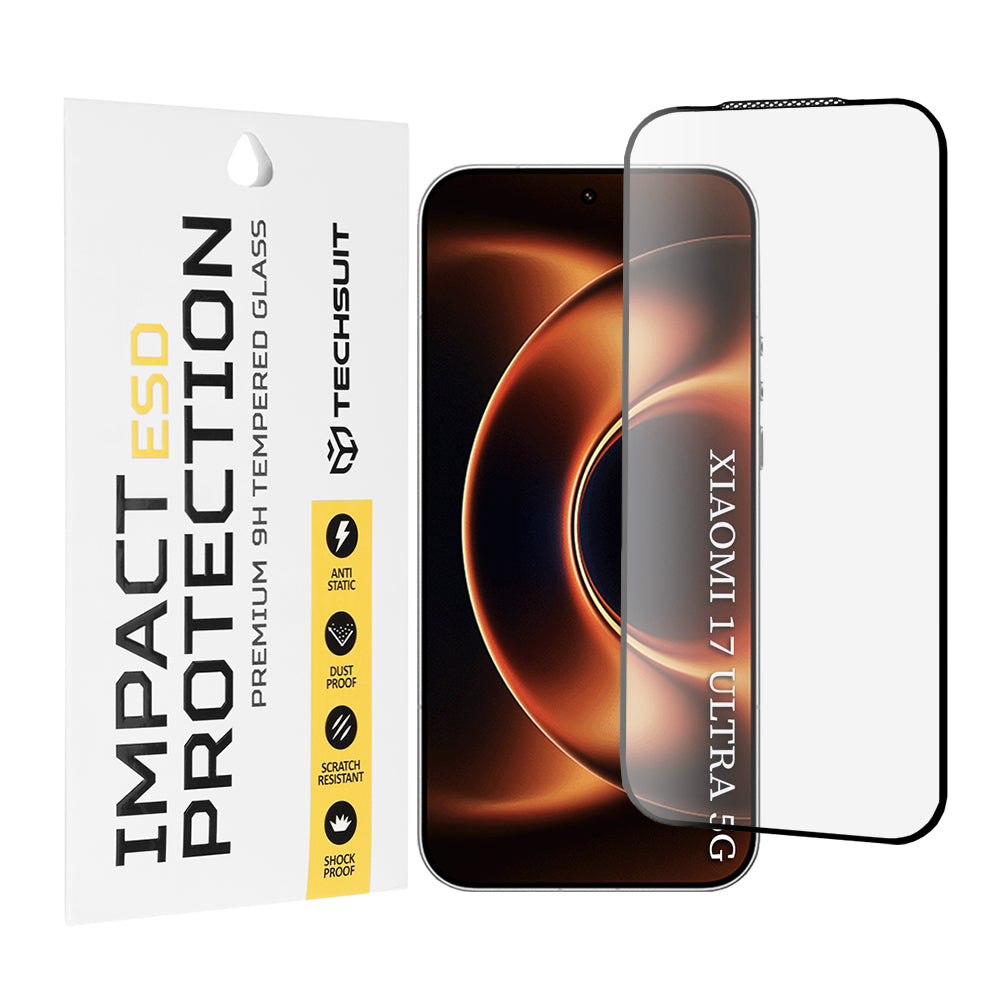 Folie de protectie Techsuit ESD Glass compatibil cu Xiaomi 17 Ultra, Negru