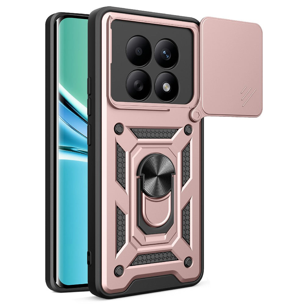 Husa de protectie Techsuit CamShield Series compatibil cu Xiaomi Redmi Note 15 5G / Note 15 4G / Poco M8 5G, Roz Auriu