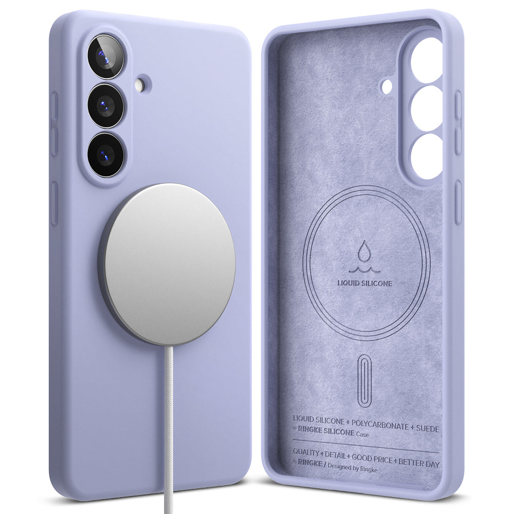 Husa de protectie Ringke Silicone MagSafe compatibil cu Samsung Galaxy S26 Plus, Lavanda