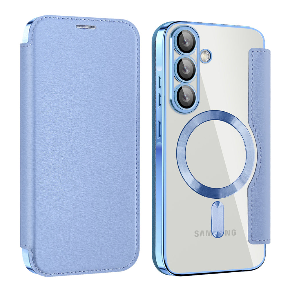 Husa de protectie Techsuit SmartMag Book compatibil cu Samsung Galaxy A57 5G, Albastru Deschis