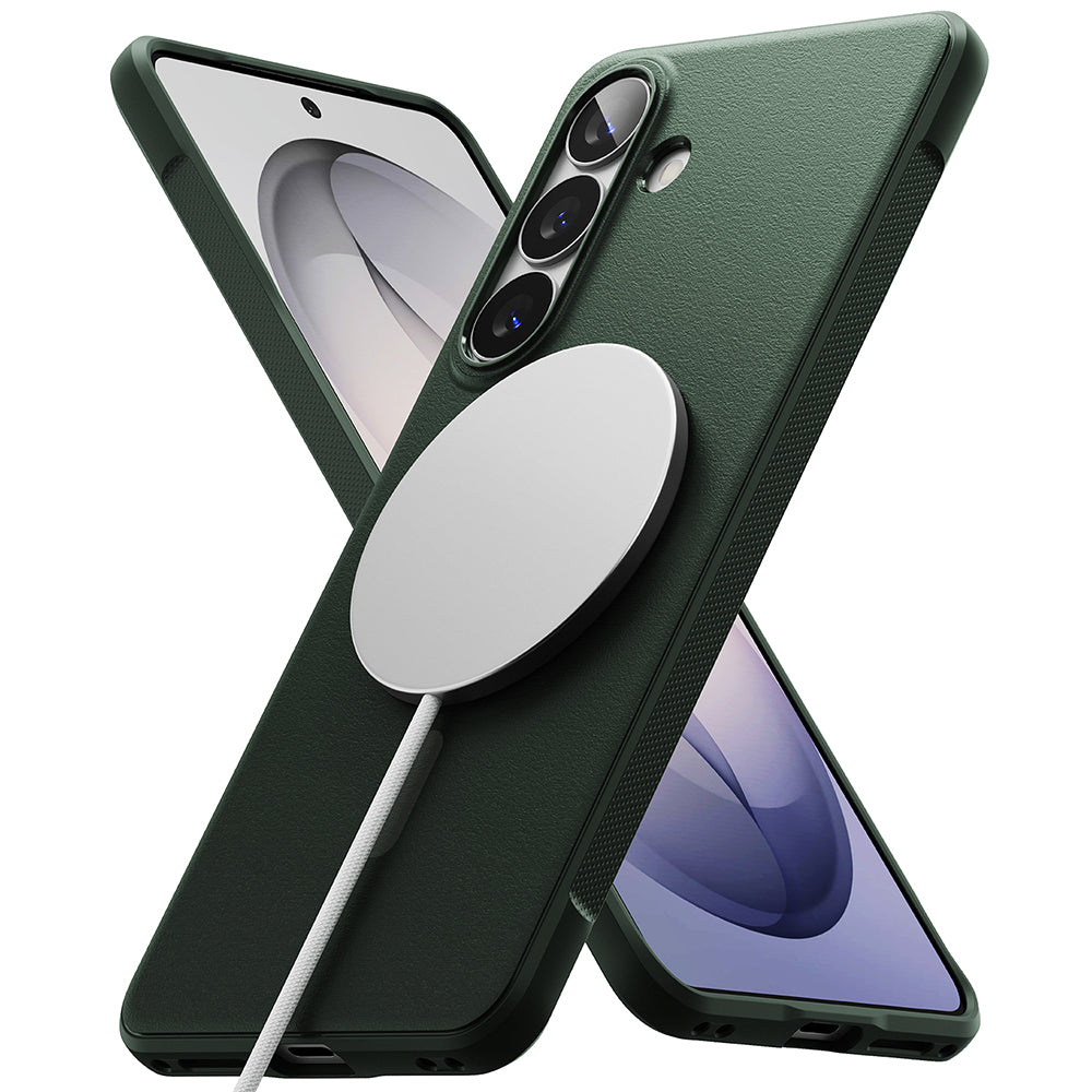 Husa de protectie Ringke Onyx MagSafe compatibil cu Samsung Galaxy S26 Plus, Verde Inchis