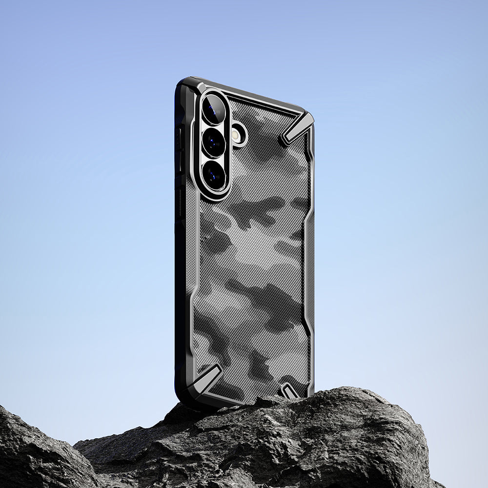 Husa de protectie Ringke Fusion X compatibil cu Samsung Galaxy S26, Camo Black