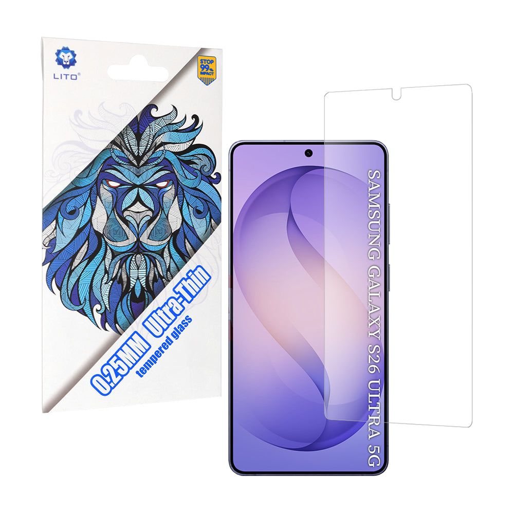 Folie de protectie Lito 2.5D Classic Glass Ultra Thin compatibil cu Samsung Galaxy S26 Ultra, Transparent