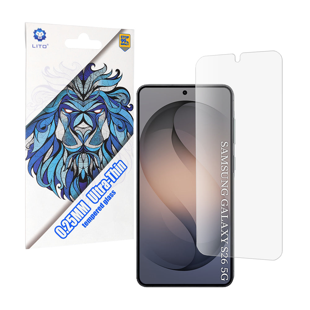 Folie de protectie Lito 2.5D Classic Glass Ultra Thin compatibil cu Samsung Galaxy S26, Transparent