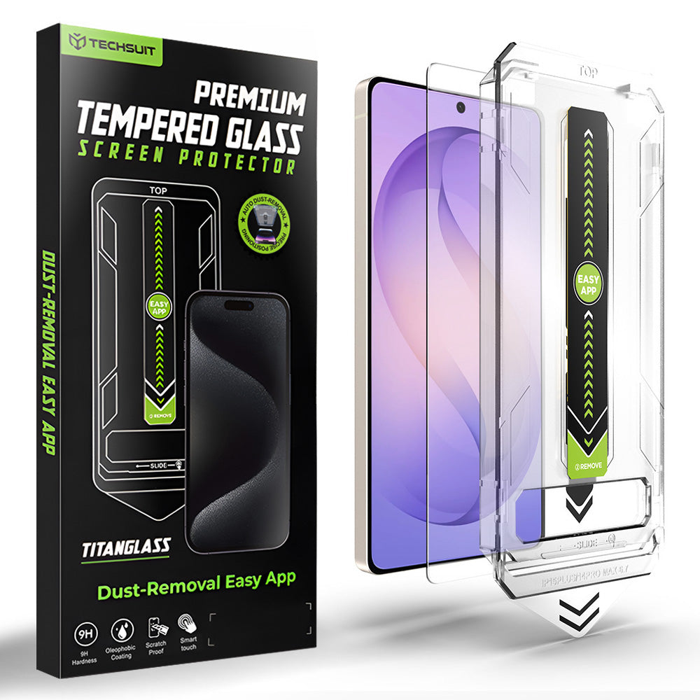 Folie de protectie Techsuit TitanGlass CrystalHD compatibil cu Samsung Galaxy S26 Ultra, Transparent