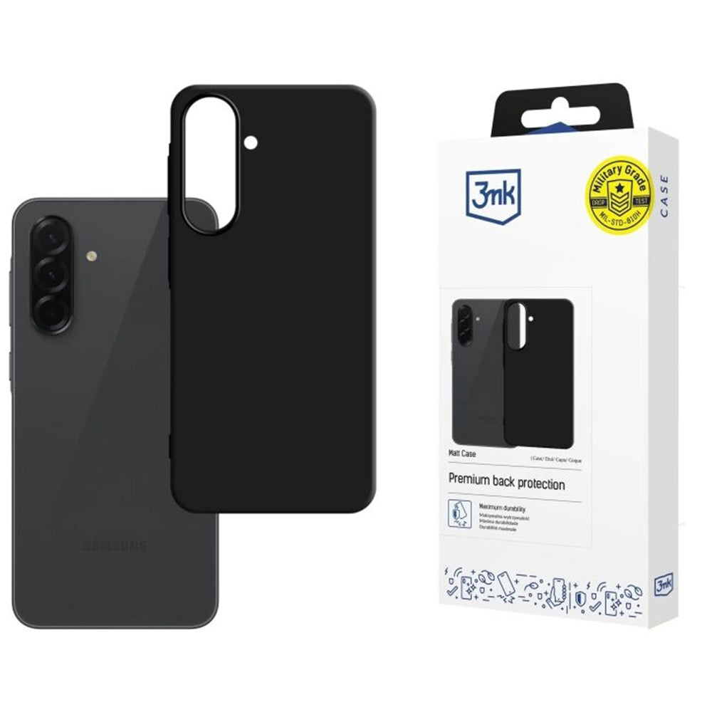 Husa de protectie 3mk Matt compatibil cu Samsung Galaxy A57 5G, Negru