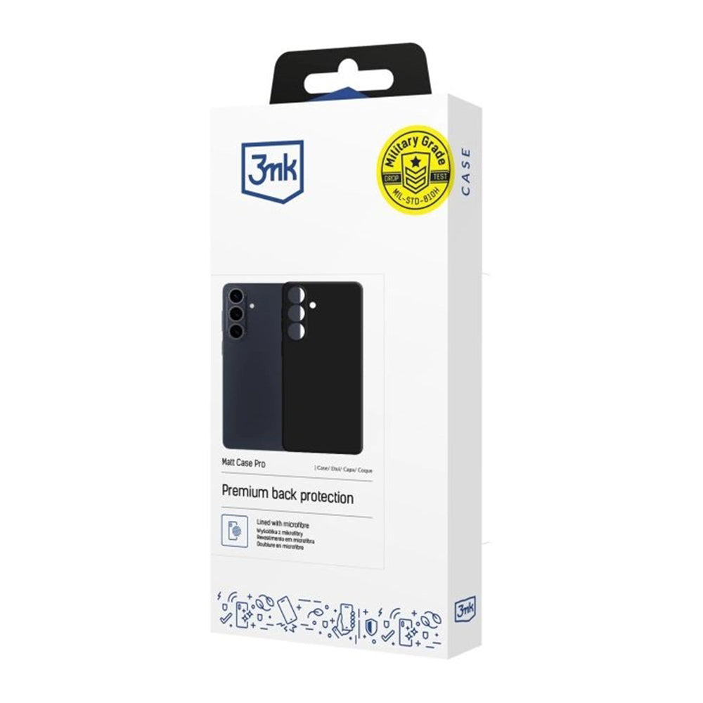Husa de protectie 3mk Matt Pro compatibil cu Samsung Galaxy S26, Negru