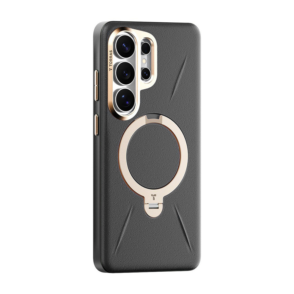 Husa de protectie Torras QPRO Leather compatibil cu Samsung Galaxy S26 Ultra, Negru