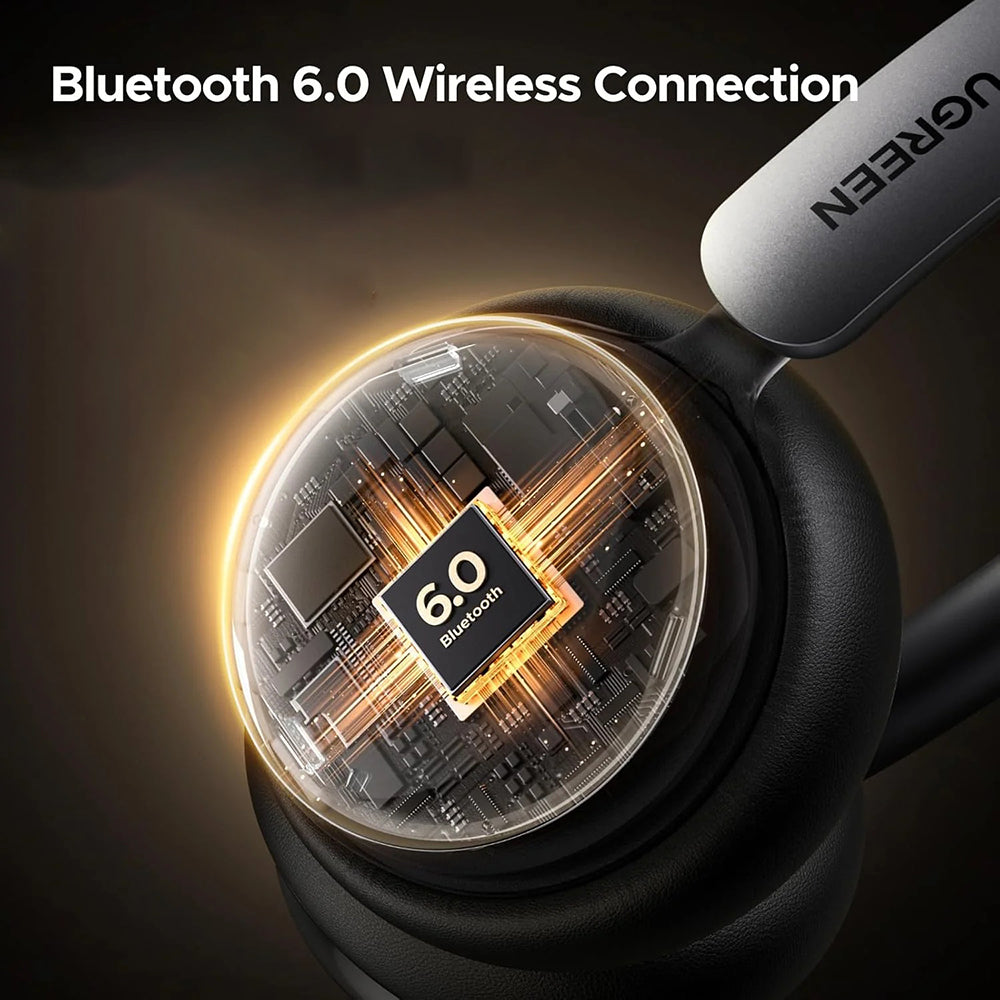 Casti Ugreen Wireless HiTune Studio Plus HP207 (75630), Bluetooth 6.0, TWS, ANC, Low Latency, 500mAh, Argintiu