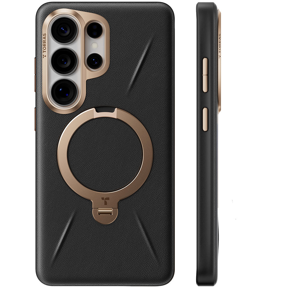 Husa de protectie Torras QPRO Leather compatibil cu Samsung Galaxy S26 Ultra, Negru