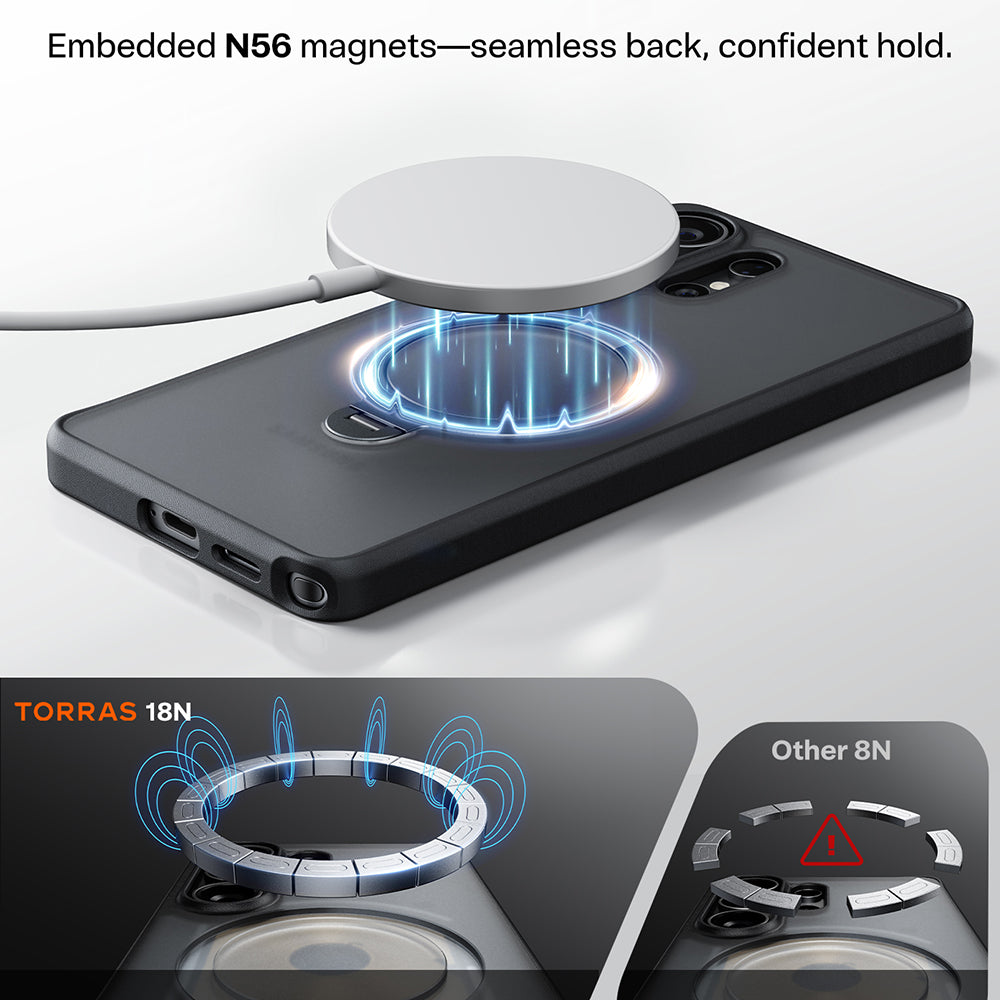 Torras Husa de protectie Torras Ostand Spin Series compatibil cu Samsung Galaxy S26 Ultra, Mov Inchis – imagine 7