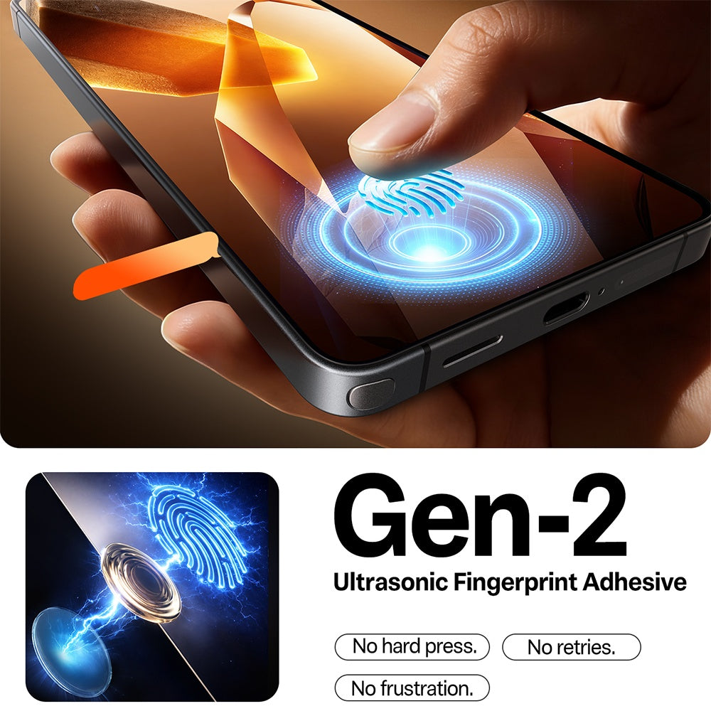 Folie de protectie Torras GlassGo Install Master compatibil cu Samsung Galaxy S26, Transparent