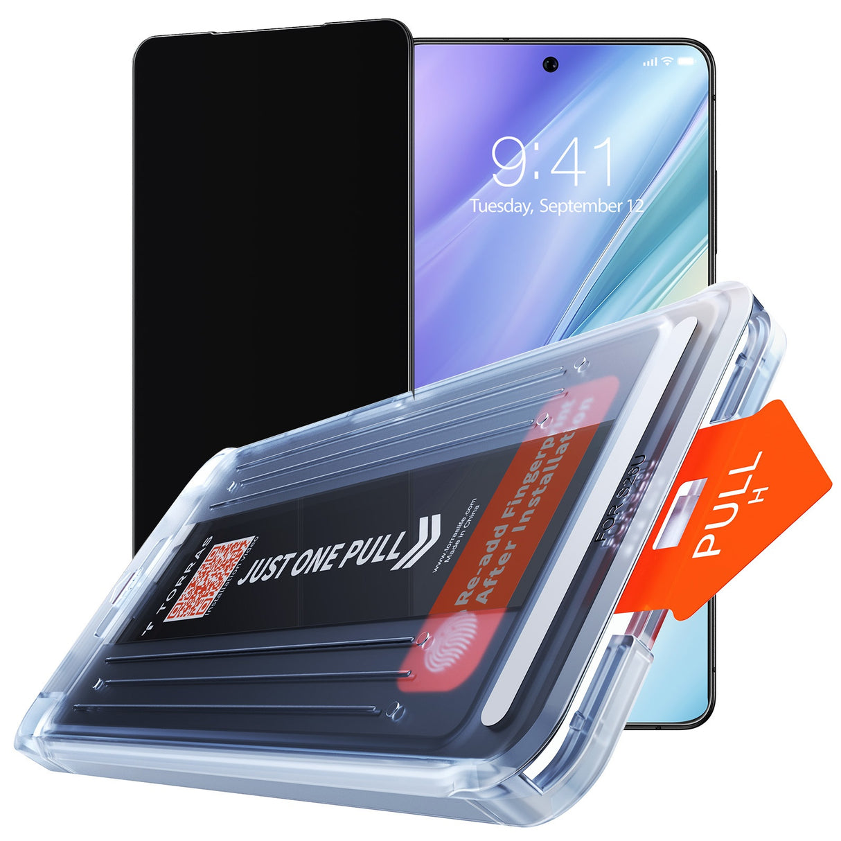Folie de protectie Torras GlassGo Install Master compatibil cu Samsung Galaxy S26 Ultra, Privacy