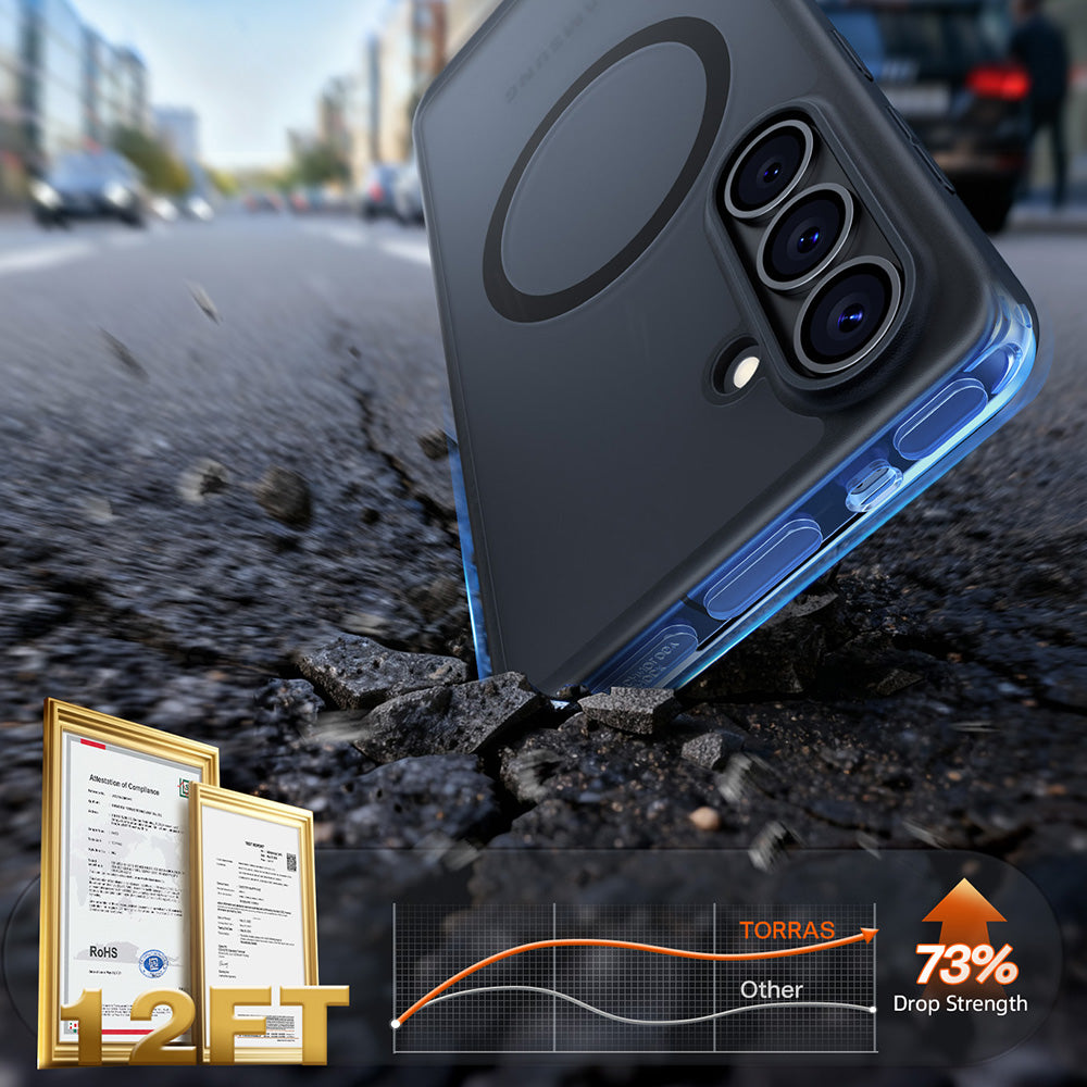 Husa de protectie Torras Guardian Magnetic Series compatibil cu Samsung Galaxy S26 Plus, Negru