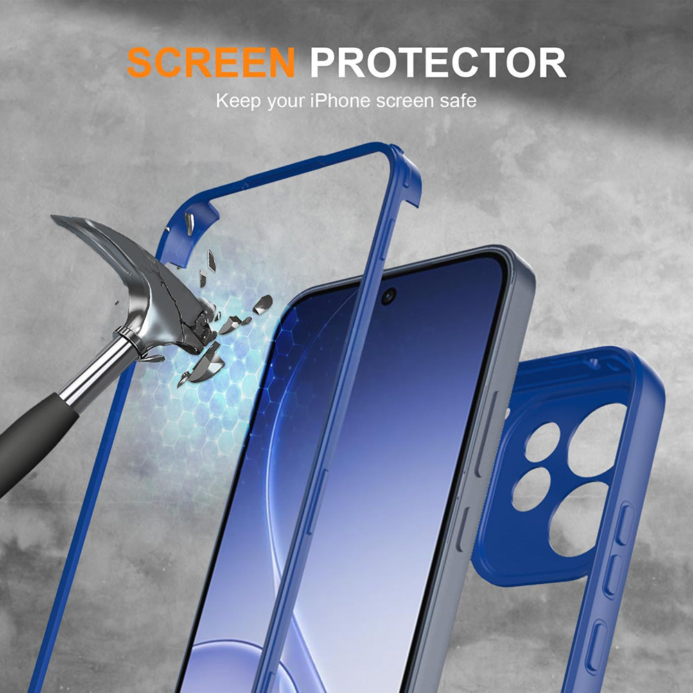 Folie de protectie Techsuit ColorVerse 360 Series + compatibil cu Oppo Reno15 F / Reno15 FS 5G, Albastru