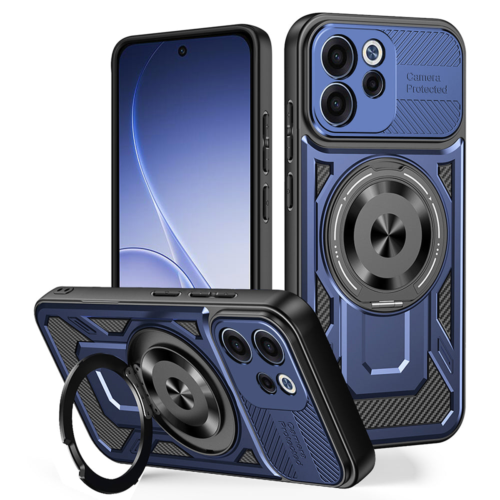 Husa de protectie Techsuit RuggedCam compatibil cu Oppo Reno15 F / Reno15 FS 5G, Albastru