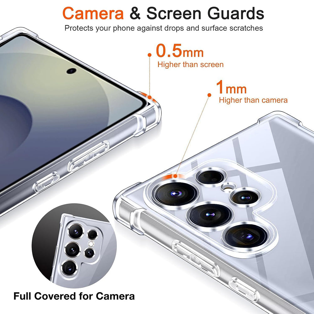 Husa de protectie Techsuit Shockproof Clear Silicone MagSafe compatibil cu Samsung Galaxy S26 Ultra, Transparent