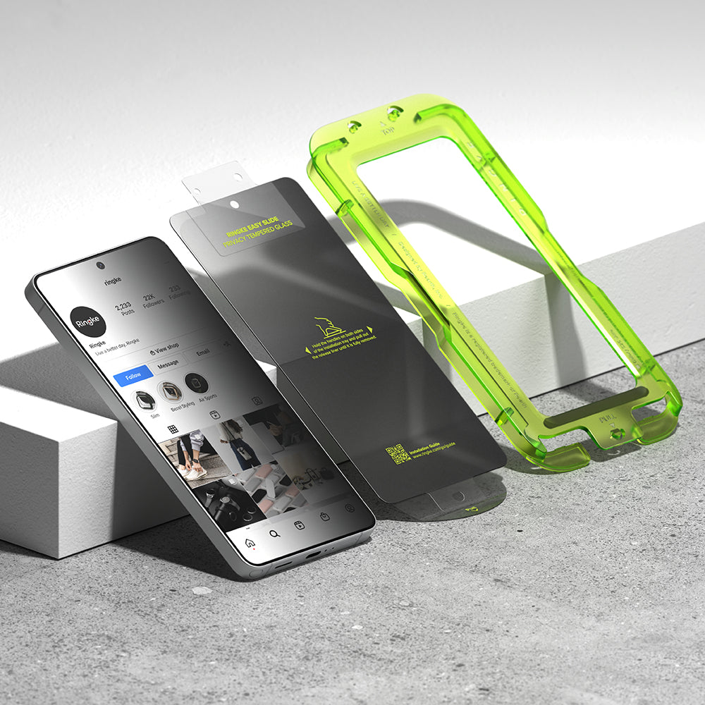 Folie de protectie Ringke Easy Slide Tempered Glass (set de 2) compatibil cu Samsung Galaxy S26 Ultra, Privacy