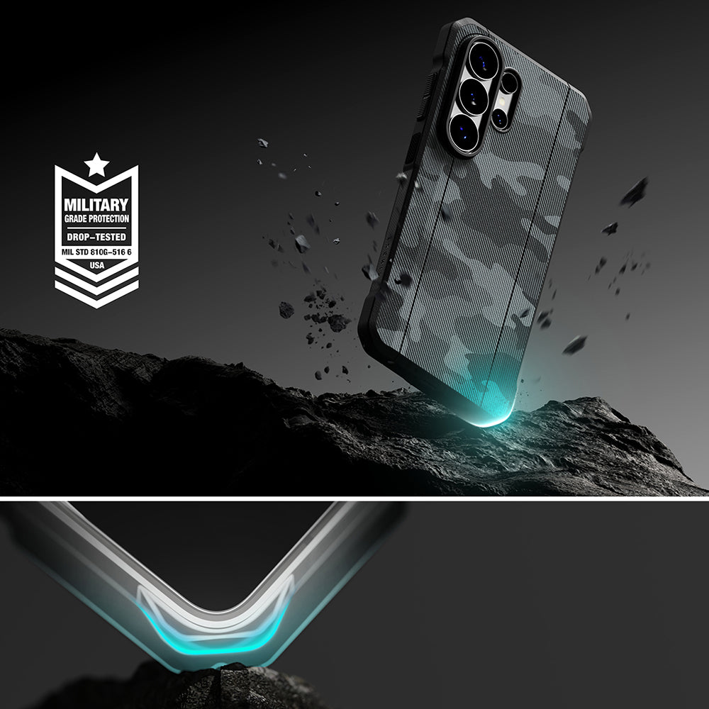 Husa de protectie Ringke Onyx A compatibil cu Samsung Galaxy S26 Ultra, Camo Black