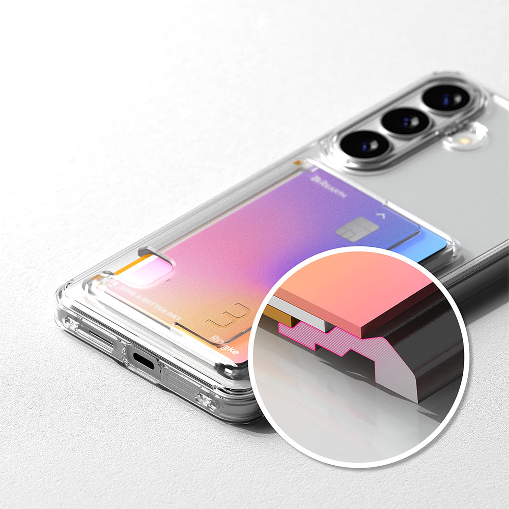 Husa de protectie Ringke Fusion Card compatibil cu Samsung Galaxy S26 Plus, Transparent