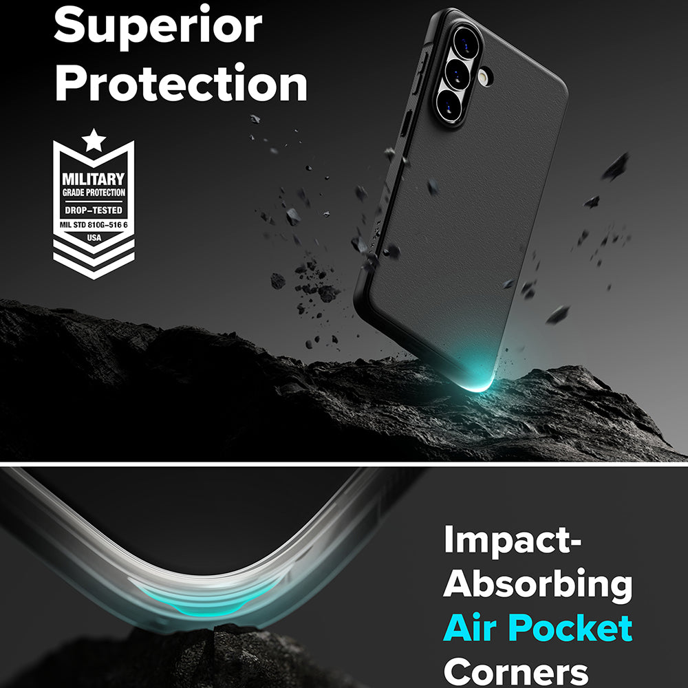 Husa de protectie Ringke Onyx compatibil cu Samsung Galaxy S26 Plus, Camo Black