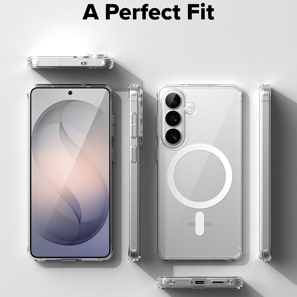 Husa de protectie Ringke Fusion MagSafe compatibil cu Samsung Galaxy S26, Transparent
