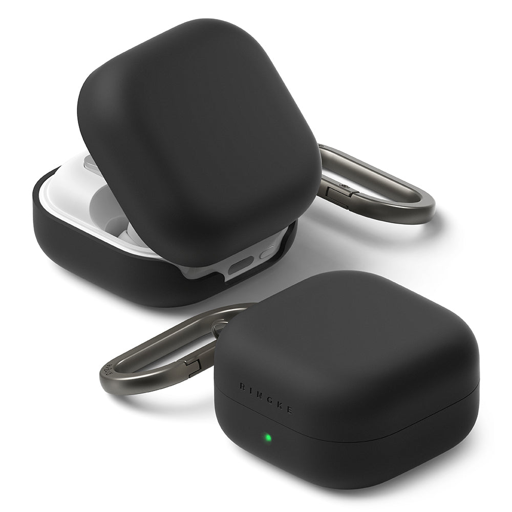 Casti Ringke Silicone, Samsung Galaxy Buds 4 / Buds 4 Pro, Negru