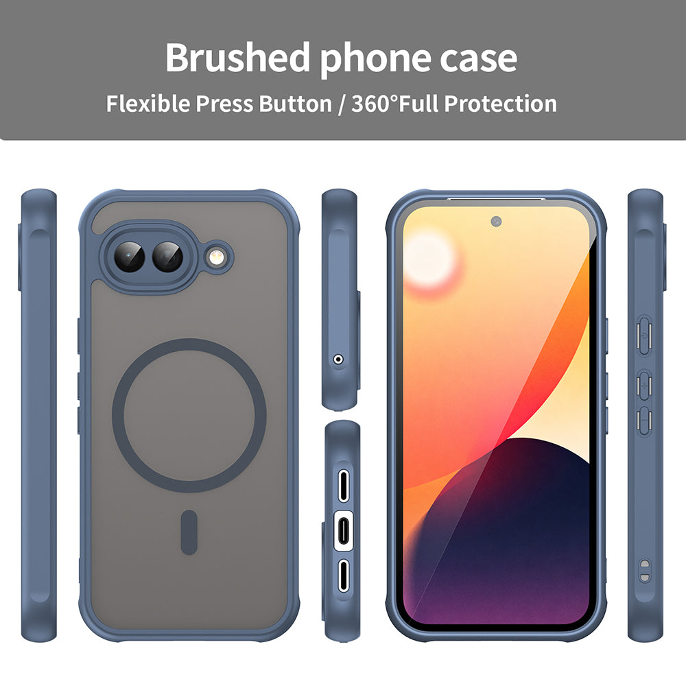 Husa de protectie Techsuit HaloFrost II MagSafe compatibil cu Google Pixel 10a, Bleumarin