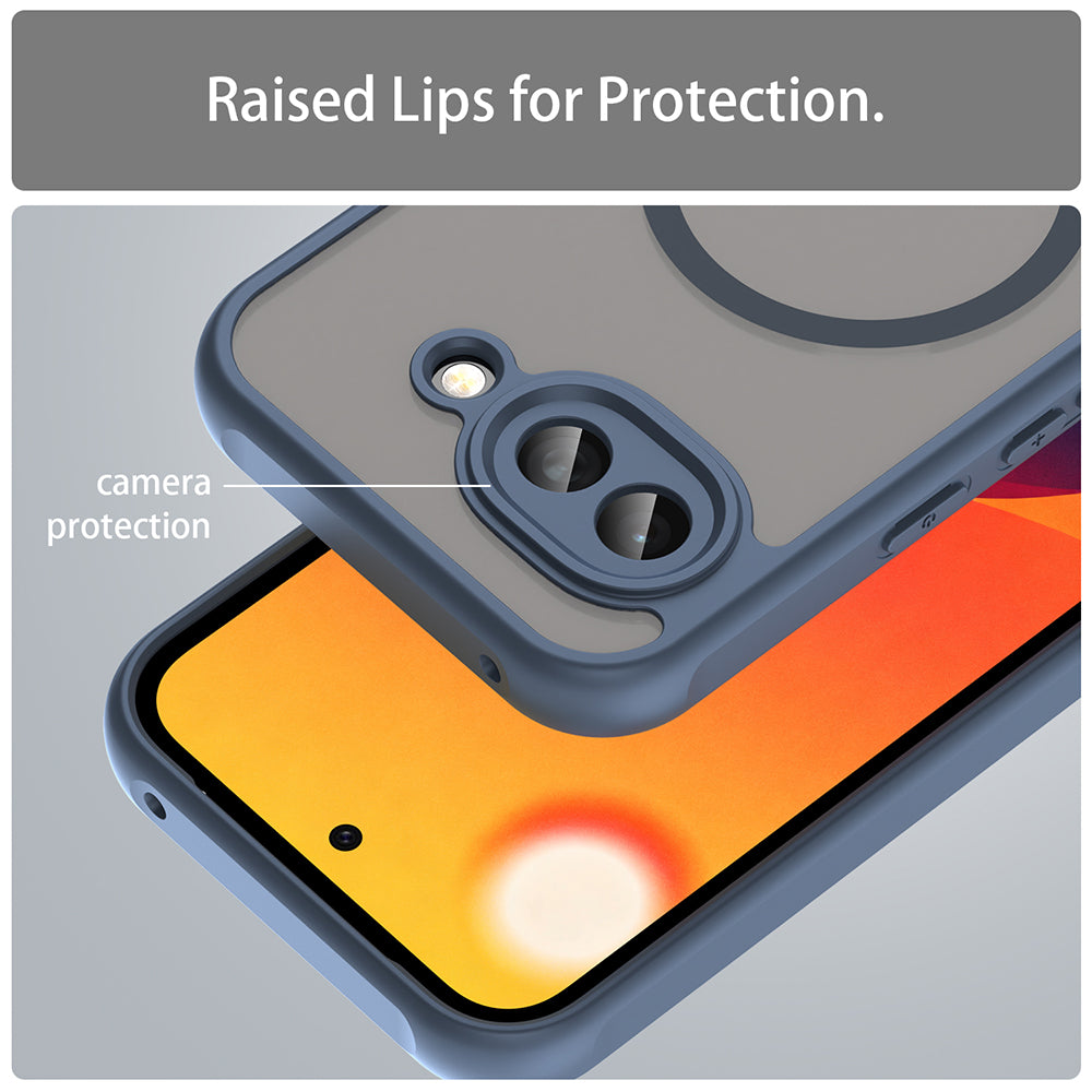 Husa de protectie Techsuit HaloFrost II MagSafe compatibil cu Google Pixel 10a, Bleumarin