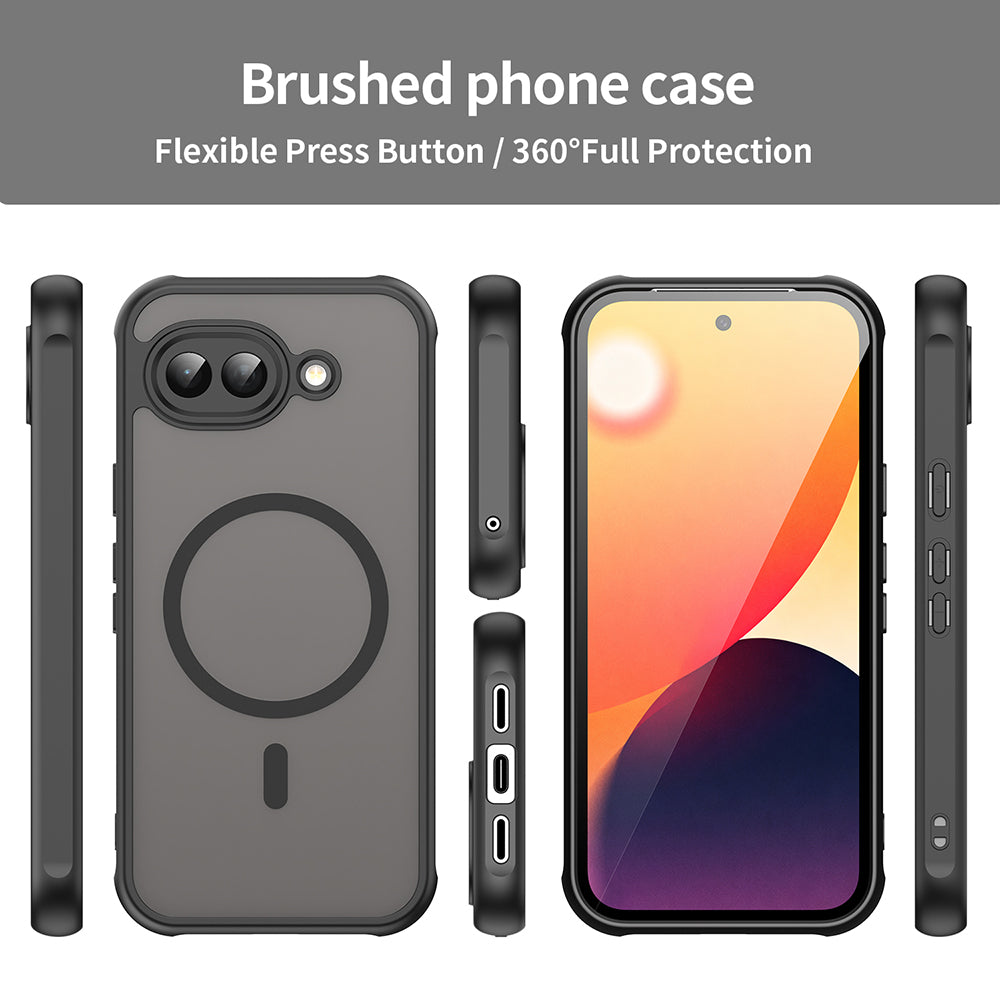 Husa de protectie Techsuit HaloFrost II MagSafe compatibil cu Google Pixel 10a, Negru