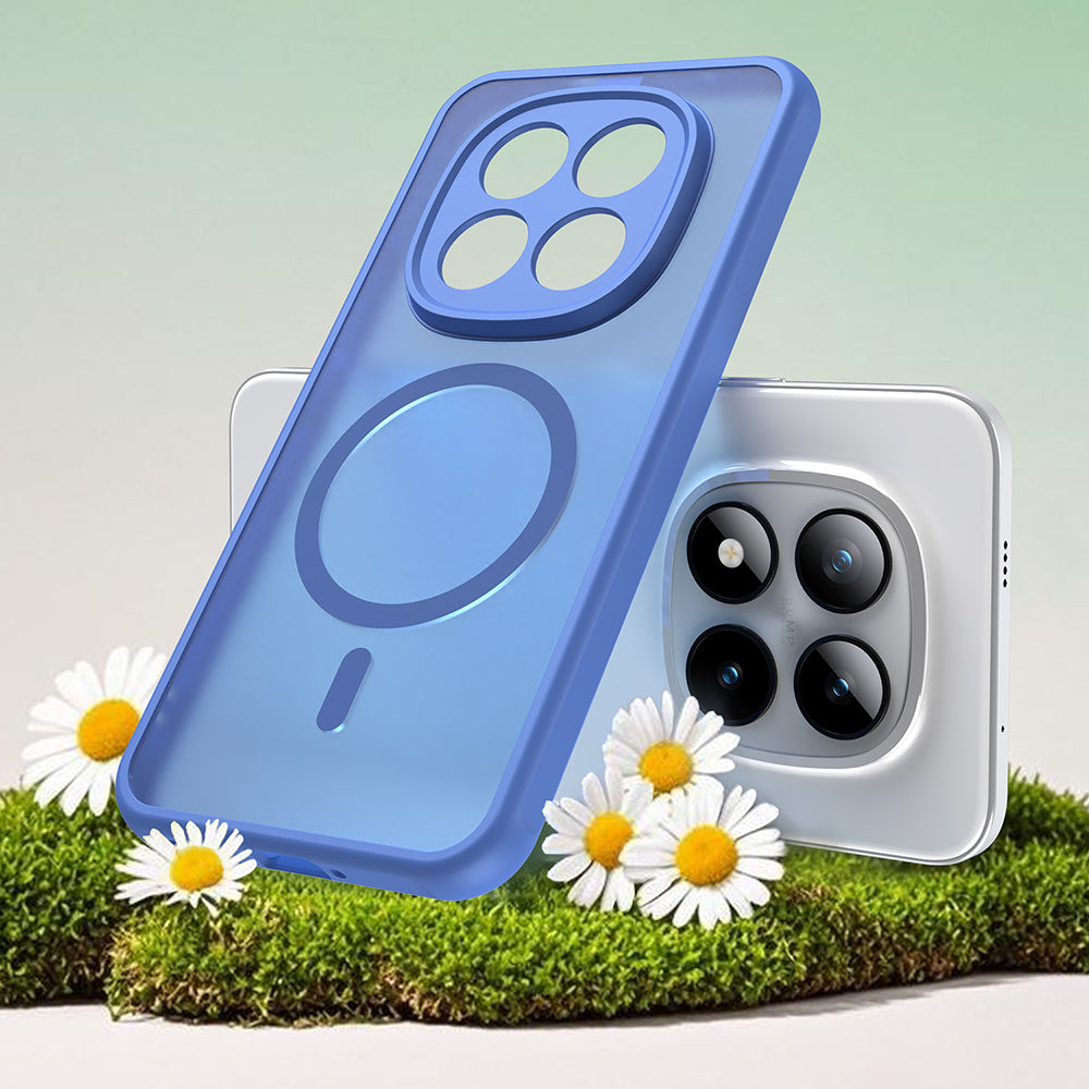 Husa de protectie Techsuit HaloFrost II MagSafe compatibil cu Xiaomi Redmi Note 15 Pro+ 5G / Poco M8 Pro 5G, Albastru Cer