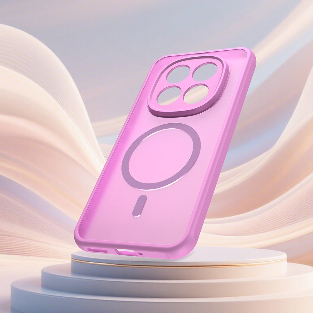 Husa de protectie Techsuit HaloFrost II MagSafe compatibil cu Xiaomi Redmi Note 15 Pro+ 5G / Poco M8 Pro 5G, Roz