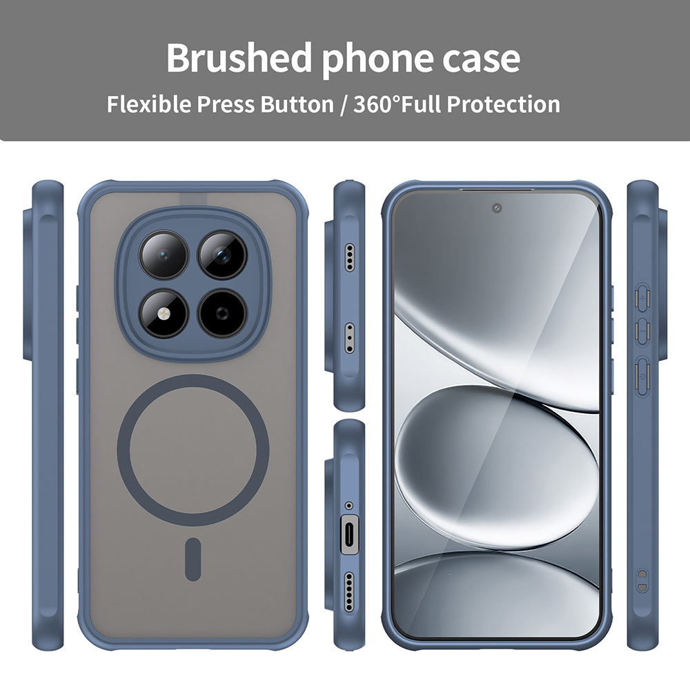 Husa de protectie Techsuit HaloFrost II MagSafe compatibil cu Xiaomi Redmi Note 15 Pro 5G, Bleumarin