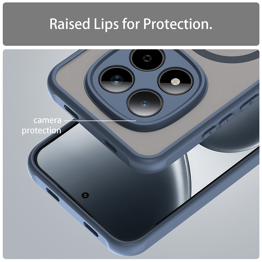 Husa de protectie Techsuit HaloFrost II MagSafe compatibil cu Xiaomi Redmi Note 15 Pro 5G, Bleumarin