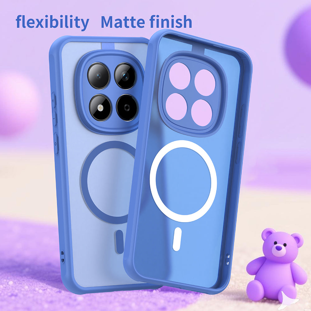 Husa de protectie Techsuit HaloFrost II MagSafe compatibil cu Xiaomi Redmi Note 15 Pro 5G, Albastru Cer