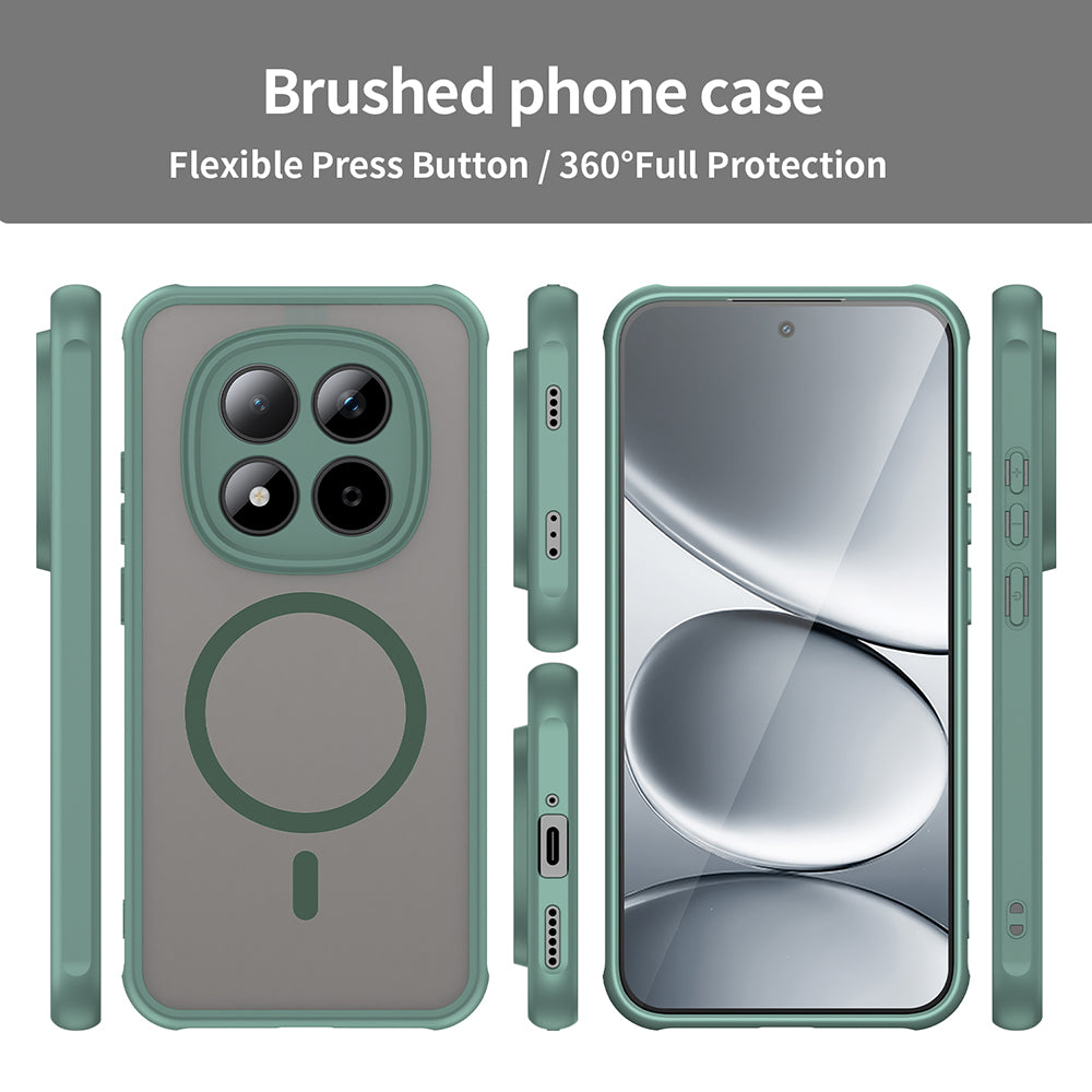 Husa de protectie Techsuit HaloFrost II MagSafe compatibil cu Xiaomi Redmi Note 15 Pro 5G, Verde