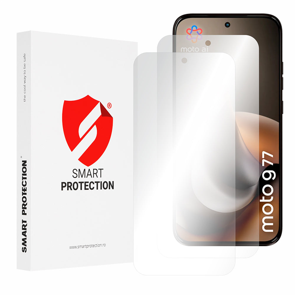 Folie de protectie Smart Protection Premium Classic (set de 2) compatibil cu Motorola Moto G77 / Moto G67, Transparent